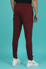 Men's Tawny Port Solid Joggers