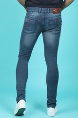 Men's Dark Blue Denim Slim Fit MD-7212-1 Jean