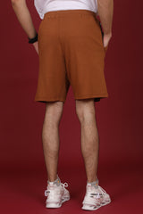 Men's Rubber Solid Shorts with logo