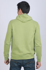 Men's Light Green Hooded Jacket