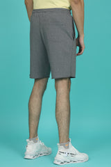 Men's Anthra Melange Raw Edge Shorts