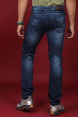 Men's Dark Blue Denim Slim Fit MD-7320-2 Jean