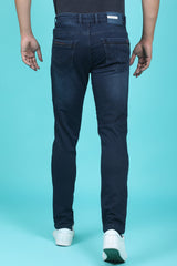 Men's Dark Blue Denim Slim Fit Trend-6506-2 Jeans