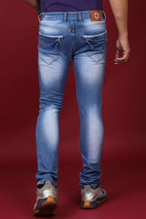 Men's Light Blue Denim Slim Fit MD 7240-3 Jeans