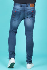 Men's Blue Denim Slim Fit MD-7212 Jean