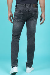 Men's Dark Grey Denim Slim Fit RANGER-6028-1 Jean