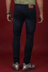 Men's Dark Blue Denim Slim Fit Crux-5043 Jeans