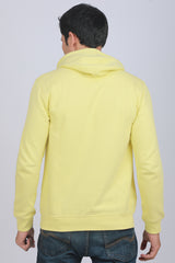 Men's Light Yellow Hooded Jacket