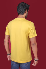 Men's Mimosa Single Jersey  Round Neck T-shirt with Digital Print
