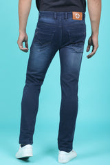 Men's Dark Blue Denim Slim Fit Trend-6503 Jeans