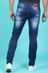 Men's Dark Blue Denim Slim Fit SQLC-5425-1 Jean