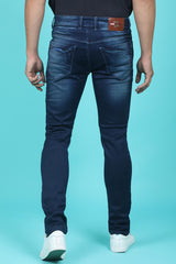 Men's Dark Blue Denim Slim Fit SQLC-5425 Jean