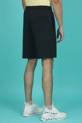 Men's Black Raw Edge Shorts