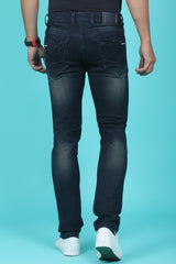 Men's Black Denim Slim Fit RQLC-5447-1 Jean