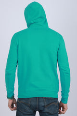 Men's Turquoise Hooded Jacket