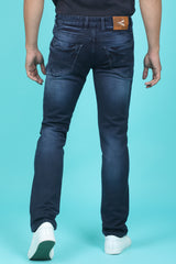 Men's Dark Blue Denim Slim Fit SQLC-5382 Jean