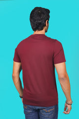 Men's Zinfandel Pima Cotton Single Jersey Round Neck T-shirt Digital Print