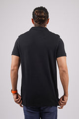 Men's Black Core Pique Polo T-shirt