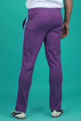 Men's Imperial Purple Solid Sports Track Pant