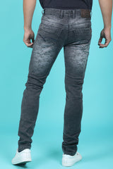 Men's Dark Grey Denim Slim Fit SQLC-5417 Jean