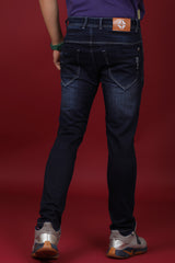 Men's Dark Blue Denim Slim Fit MARS-8004 Jean