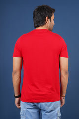 Men's Tango Red Pima Cotton Single Jersey Round Neck T-shirt