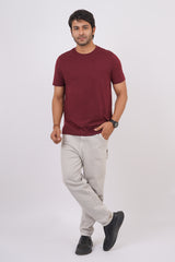 Men's Zinfandel Pima Cotton Single Jersey Round Neck T-shirt