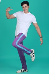 Men's Imperial Purple Solid Sports Track Pant