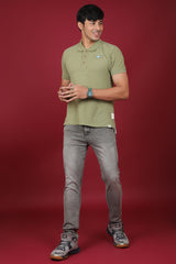 Men's Light Grey Denim Slim Fit Crux-5035 Jeans