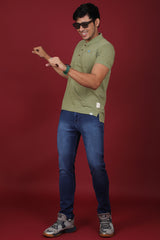 Men's Blue Denim Slim Fit Crux-5034-3 Jean