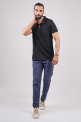 Men's Black Core Pique Polo T-shirt