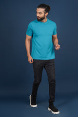 Men's Biscay Bay Lycra Single Jersey Round Neck T-shirt