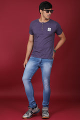 Men's Dark Blue Denim Slim Fit MD-7286 Jean