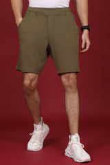 Men's Ivy Green Solid Shorts