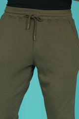 Men's Ivy Green Solid Joggers