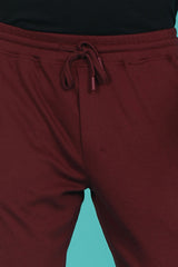 Men's Tawny Port Solid Joggers