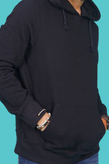Men's Black Hooded Jacket