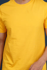 Men's Amber Lycra Single Jersey Round Neck T-shirt