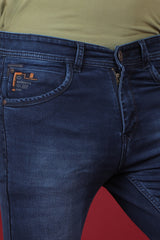 Men's Blue Denim Slim Fit Crux-5043-1 Jeans
