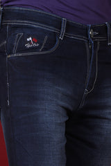 Men's Dark Blue Denim Slim Fit MARS-8004 Jean