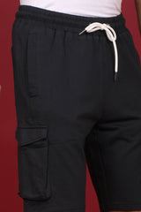 Men's Black Cargo Shorts