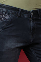 Men's Dark Blue Denim Slim Fit MARS 8007-1 Jean