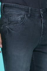 Men's Black Denim Slim Fit RANGER-6025 Jeans