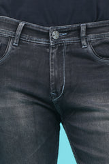 Men's Dark Grey Denim Slim Fit RANGER-6014 Jean