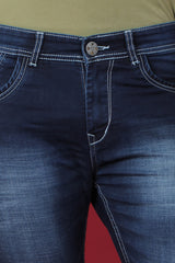 Men's Dark Blue Denim Slim Fit Crux-5024 Jean