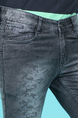 Men's Dark Grey Denim Slim Fit SQLC-5417 Jean