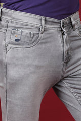 Men's Grey Denim Slim Fit MARS 8014-2 Jean