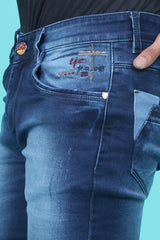 Men's Blue Denim Slim Fit QLC-5341 Jean