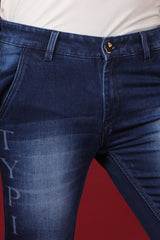 Men's Dark Blue Denim Slim Fit MD-7255 Jean